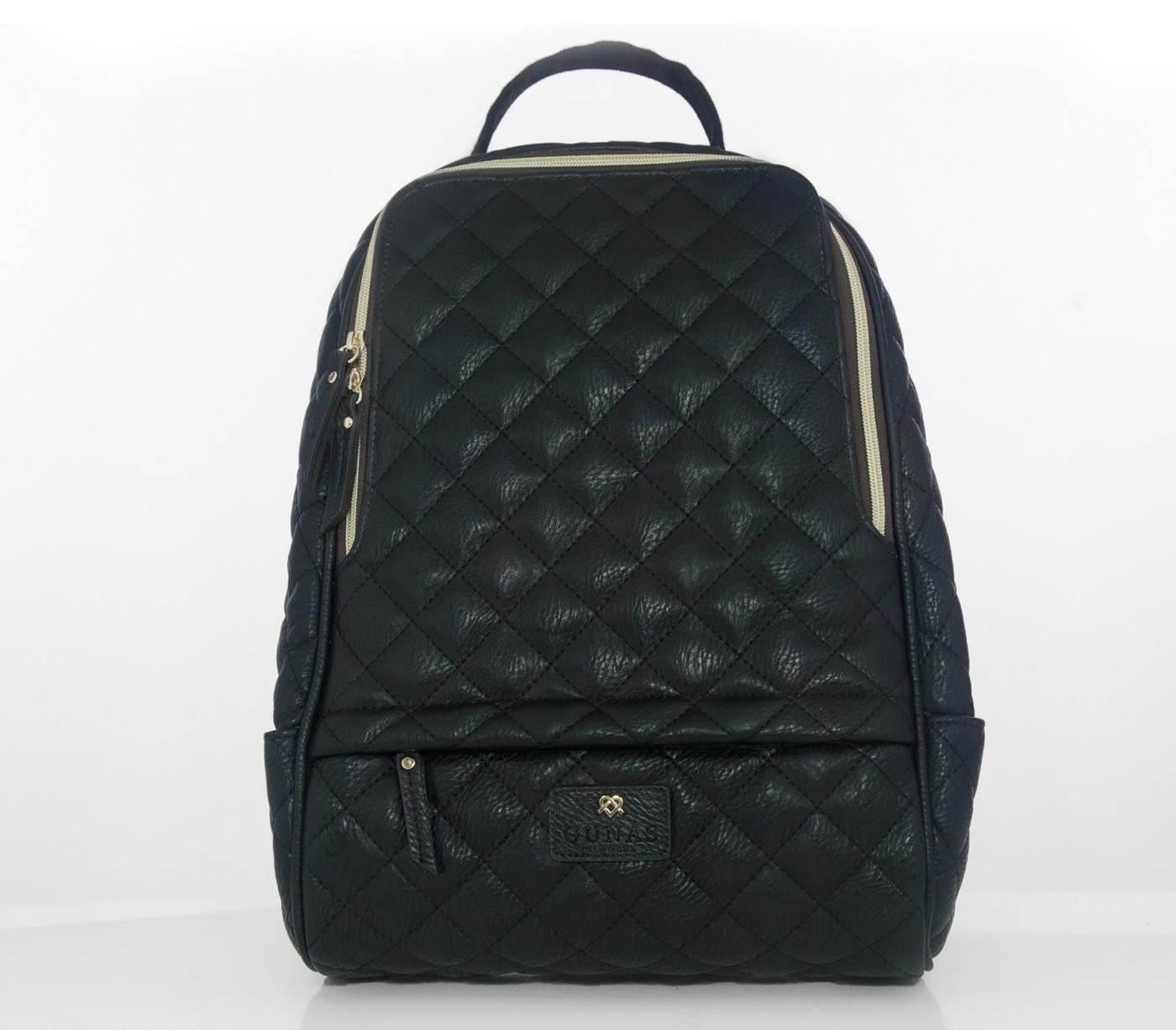 City Quilted Backpack in Black