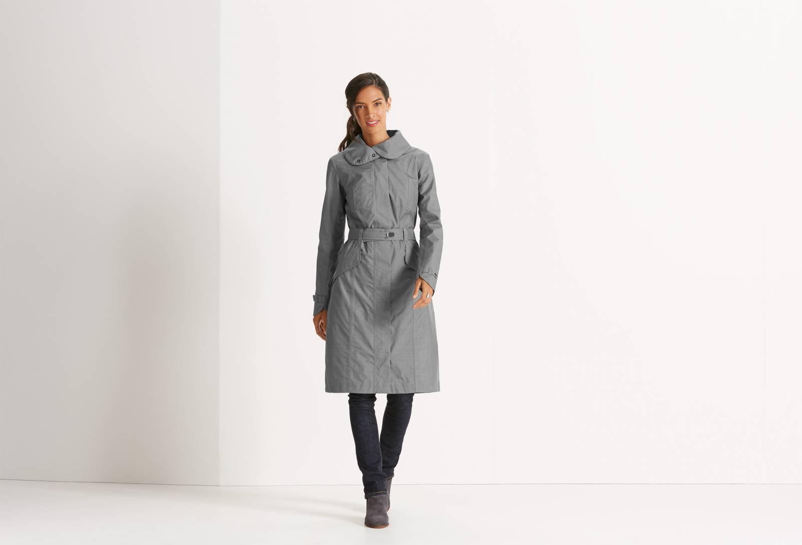 Succinct Hooded Trench Coat - Cape Heather