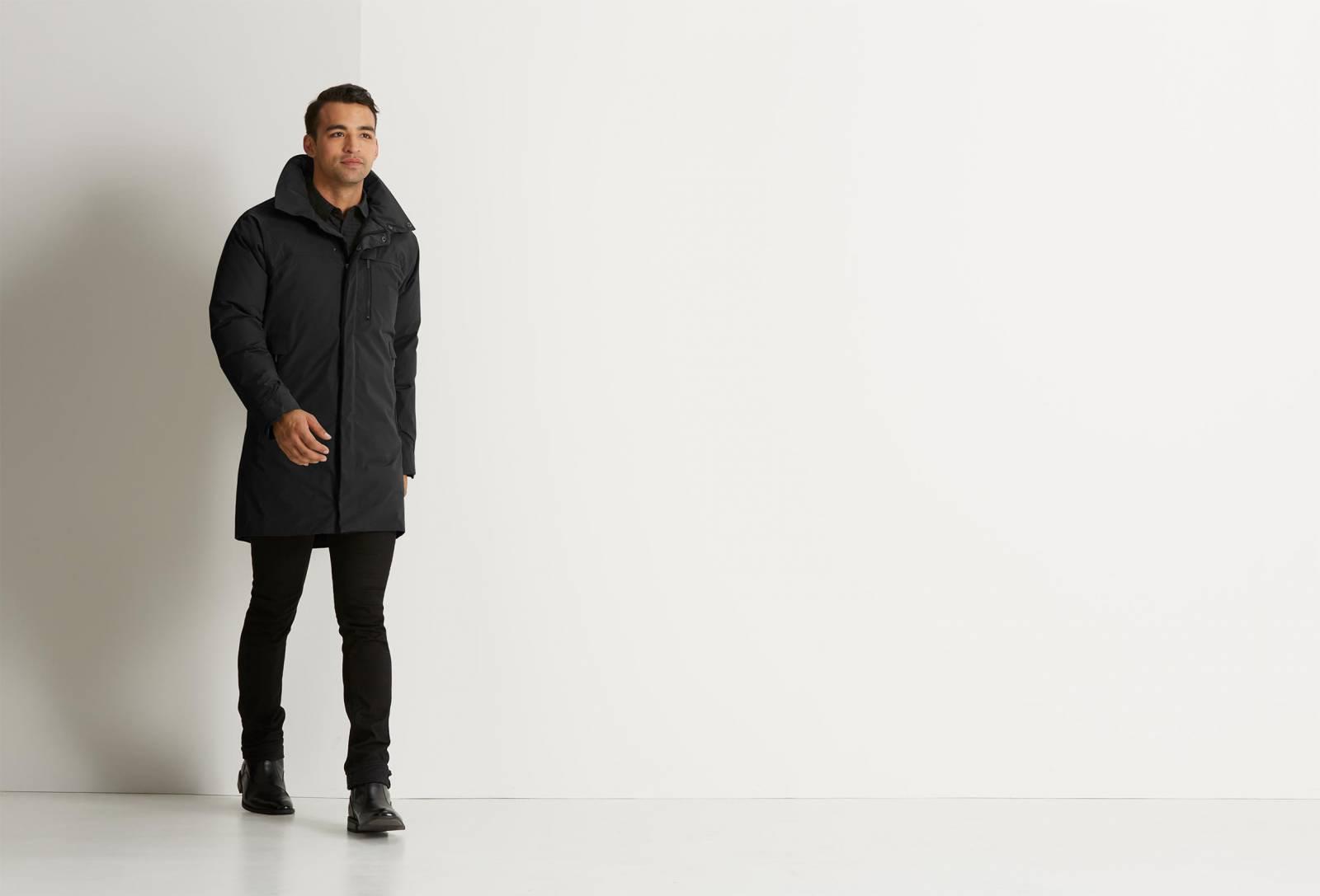 Copenhagen Down Trech Coat - Caviar 