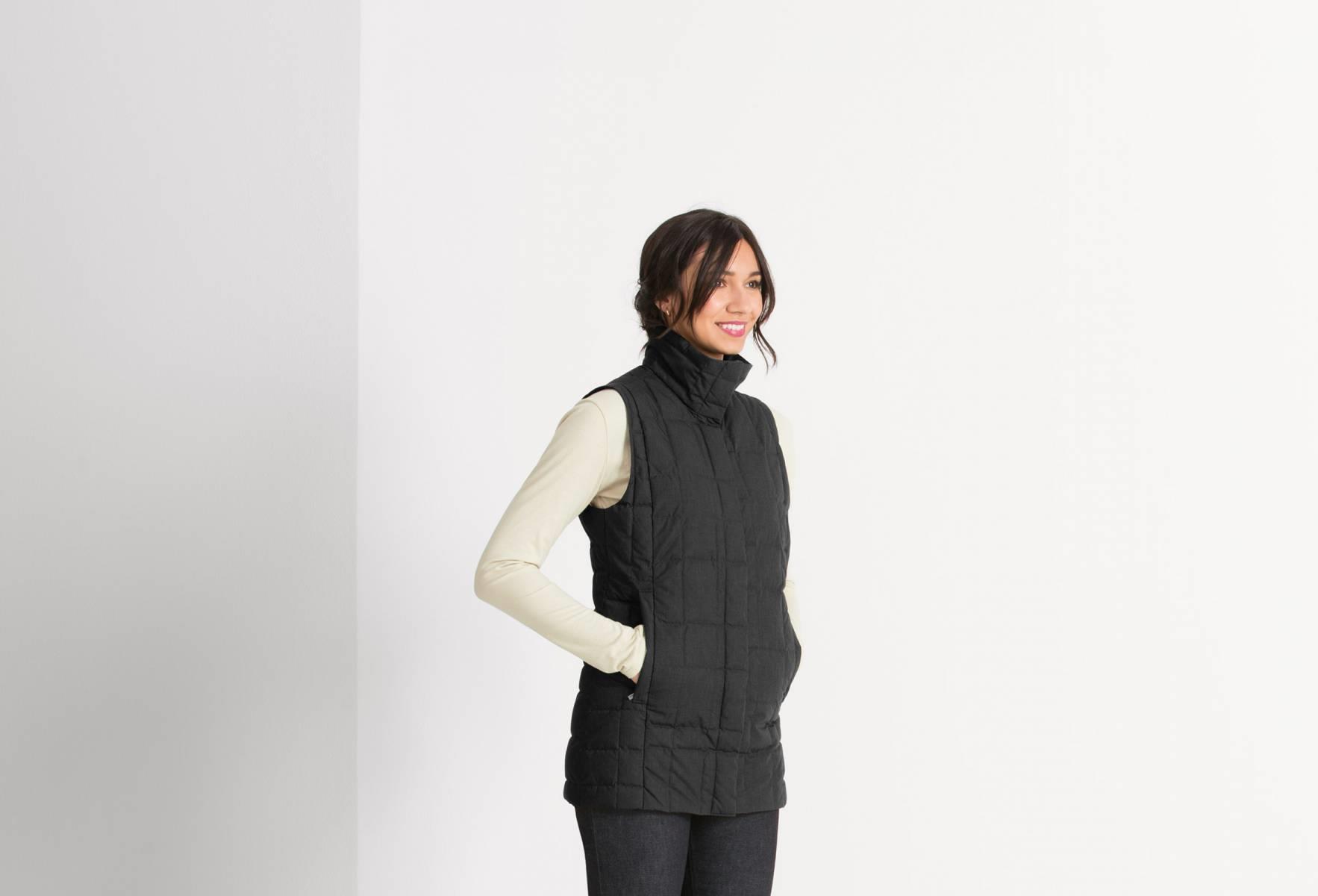 Espalier Down Vest - Caviar 