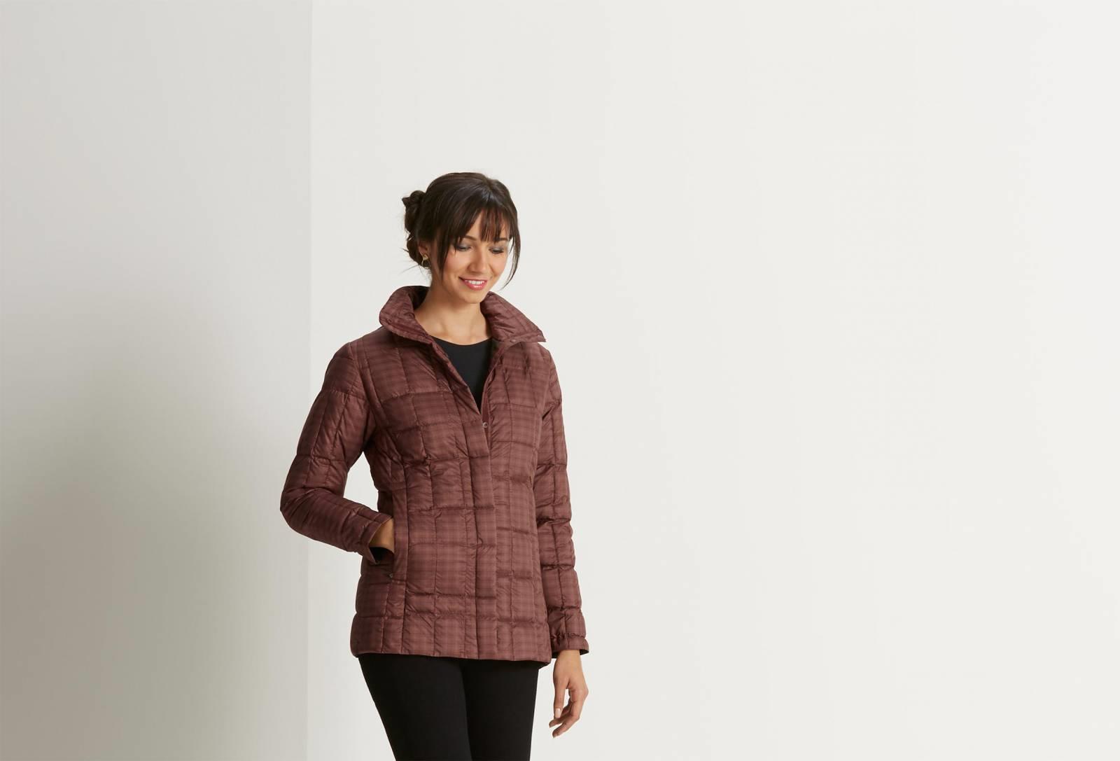 Espalier Down Shirt Jacket - Redwood Plaid