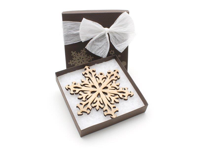 Timber Green Woods - Detailed Snowflake Ornament Gift Box Set