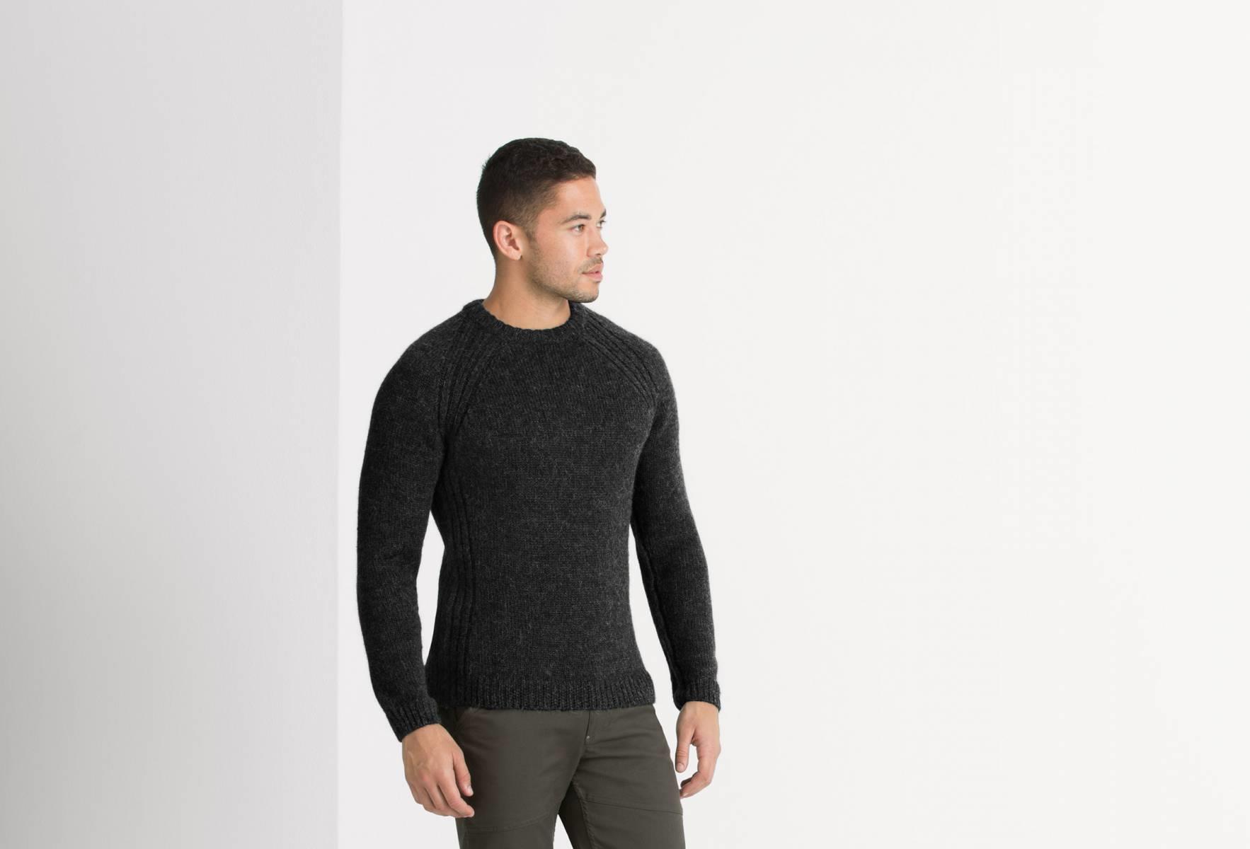 Andiamo Alpaca Wool Sweater - Caviar