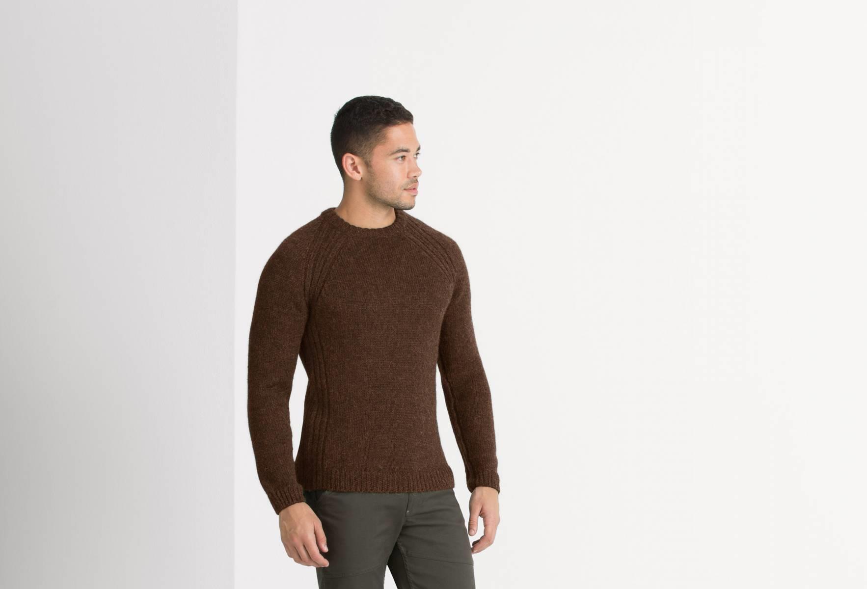 Andiamo Alpaca Wool Sweater - Roast 