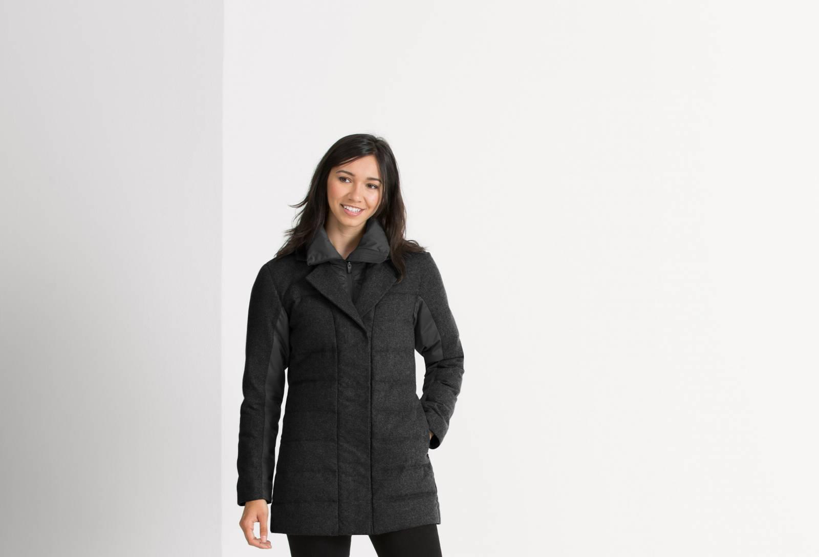 Dual Down Jacket - Caviar Heather