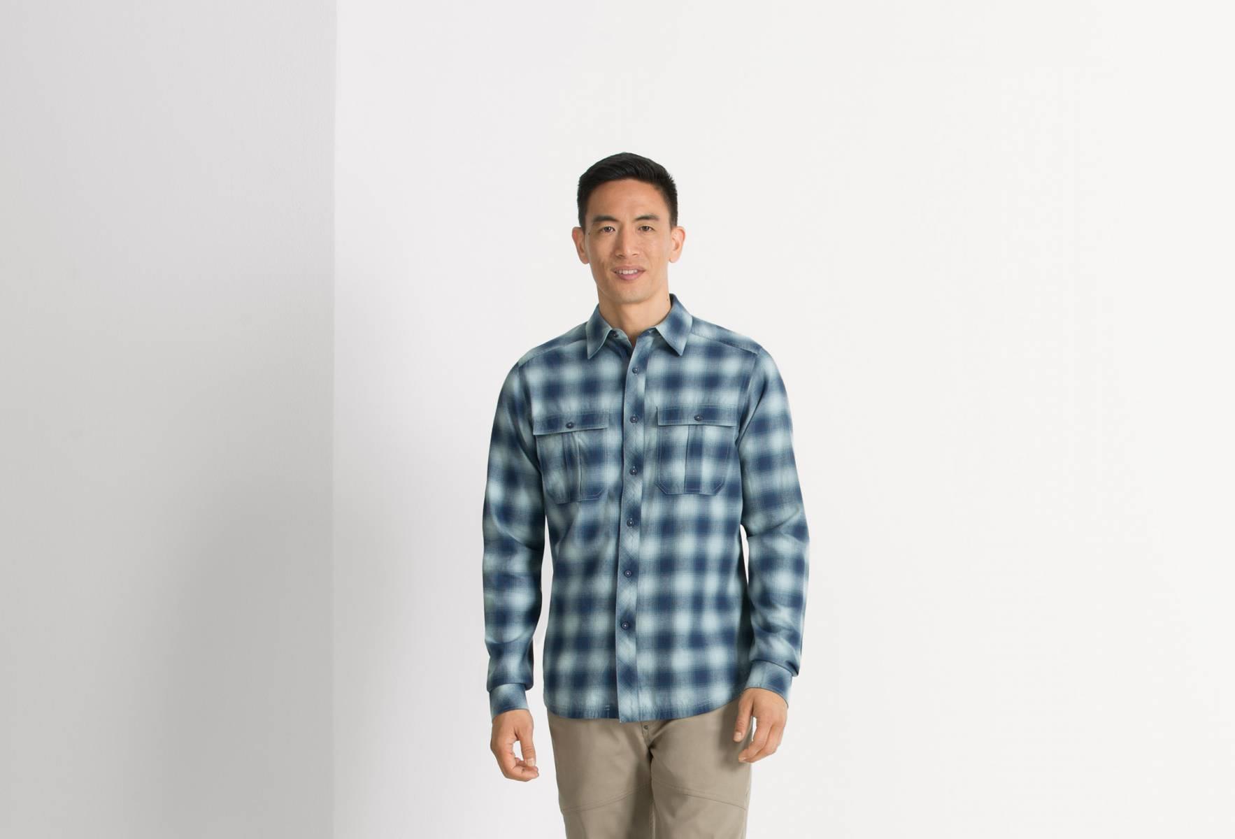 Fader Plaid Shirt - Prussian