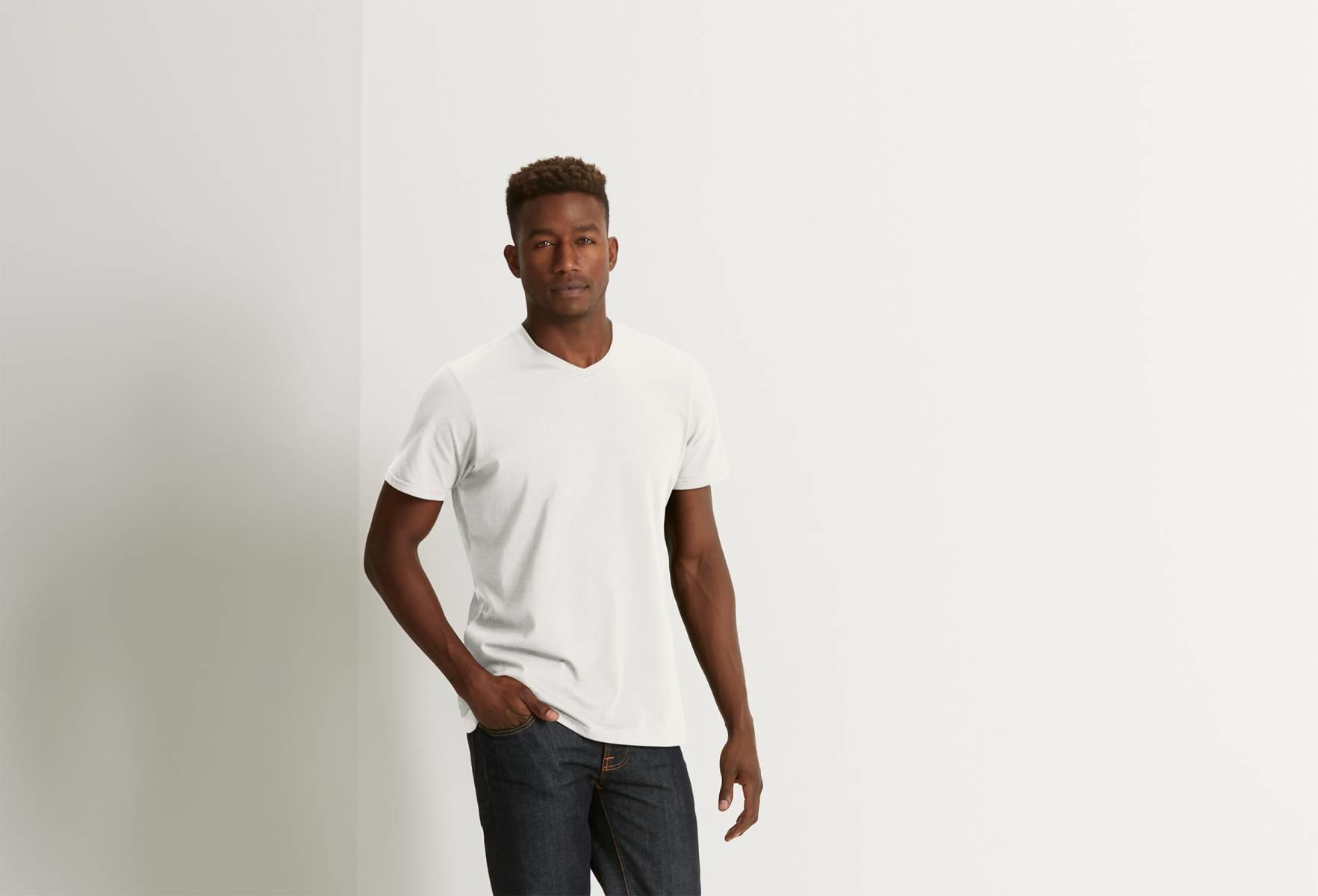 Basis High V T-Shirt - Poplar 