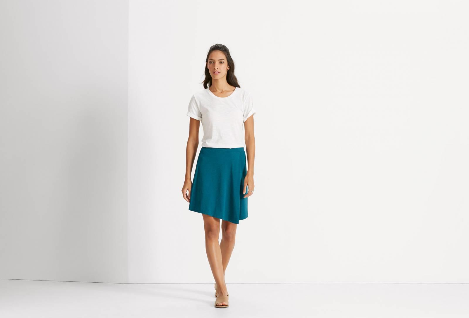 Astir Pleat Skirt - Peacock