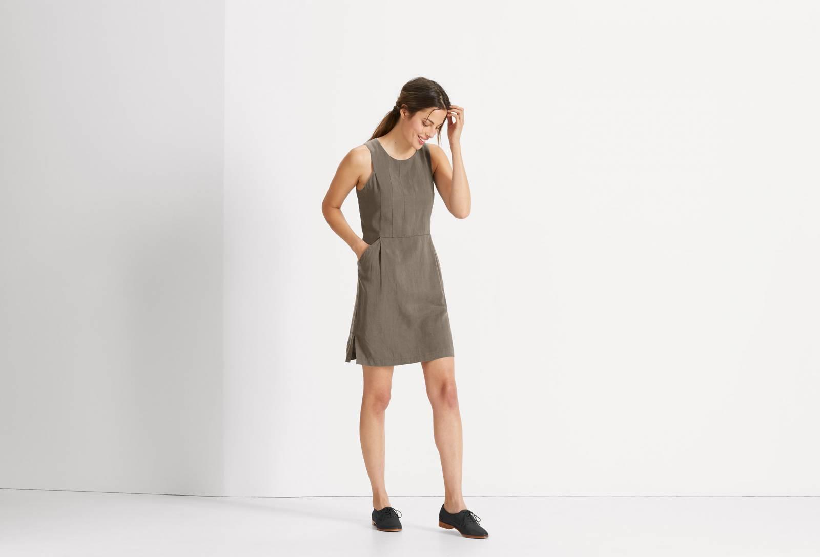 Flaxible Tank Dress - Sable