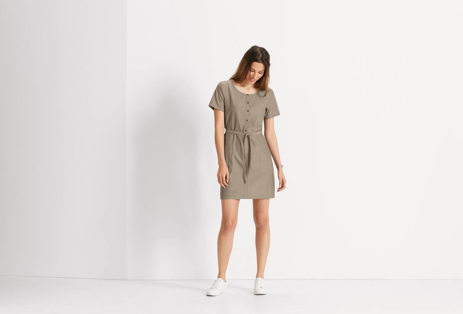 S/S Twisted Dress - Sable