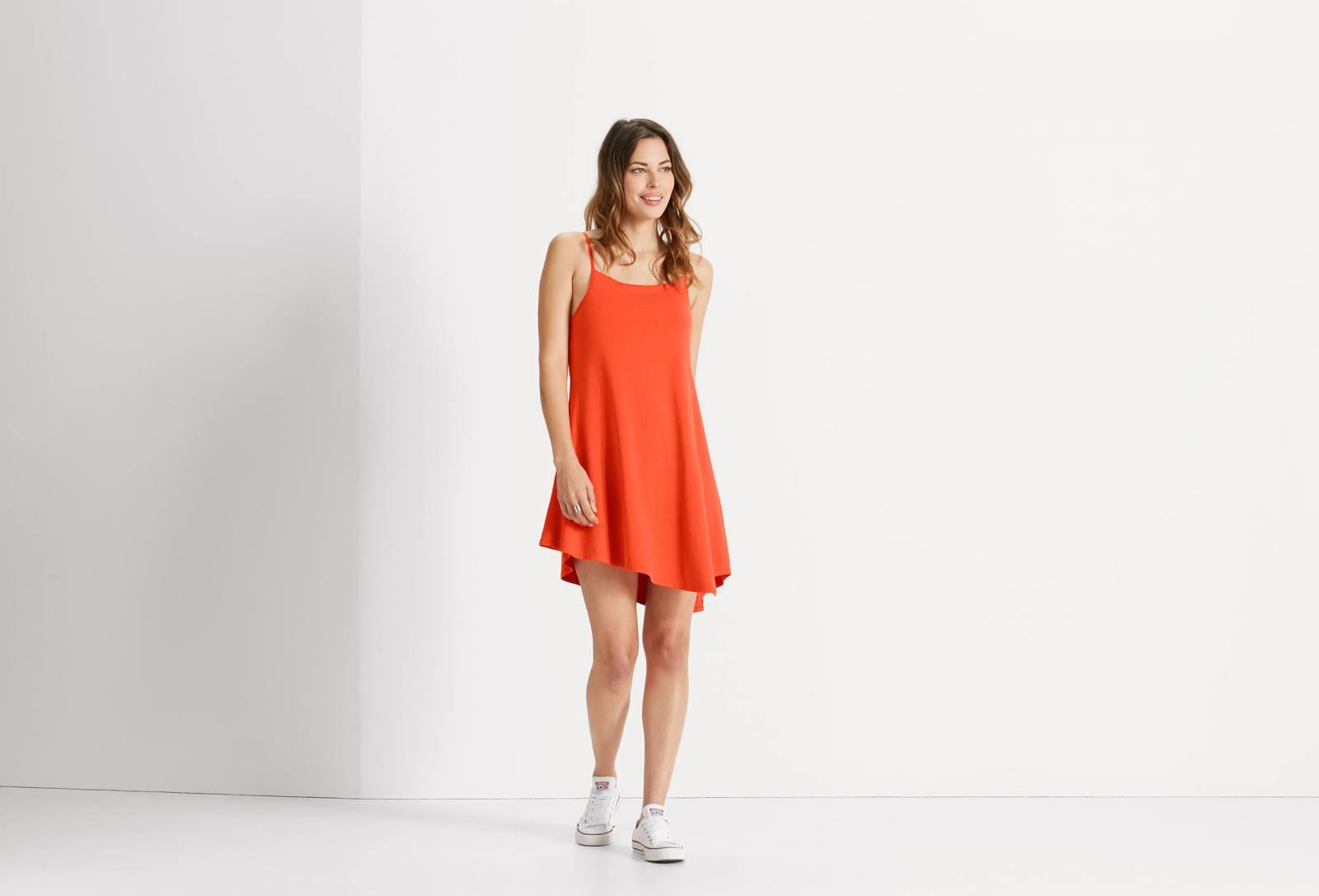 Astir Strappy Dress - Poppy