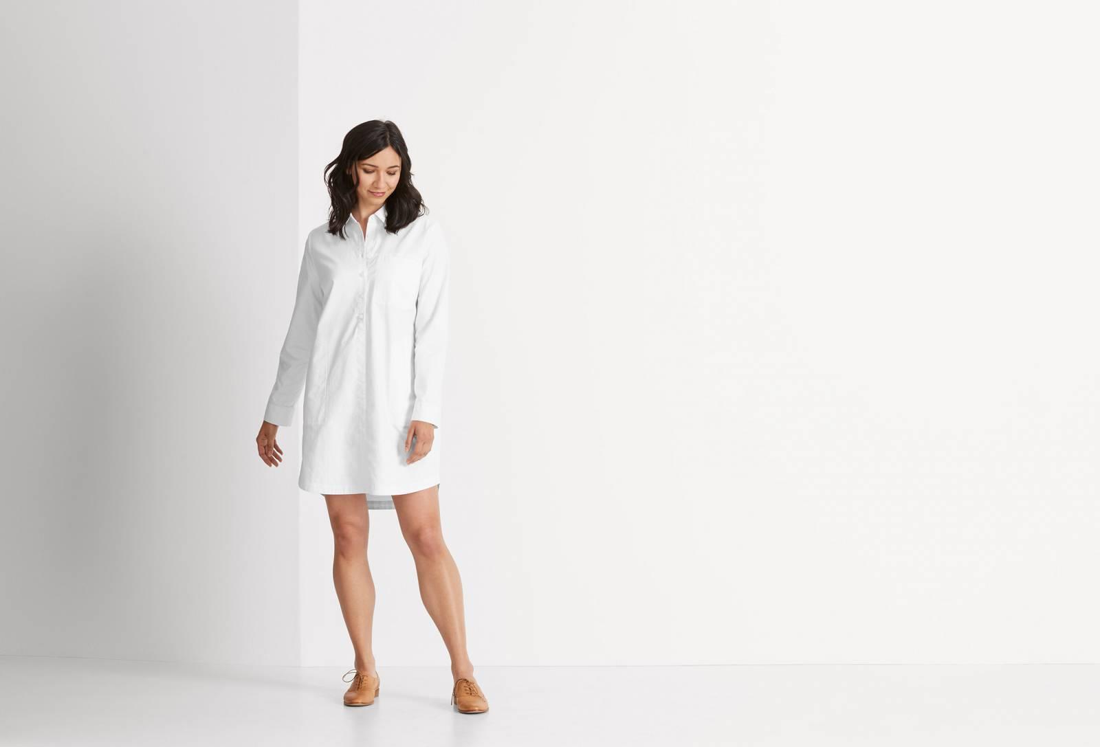 Entwine Shirt Dress -Pure