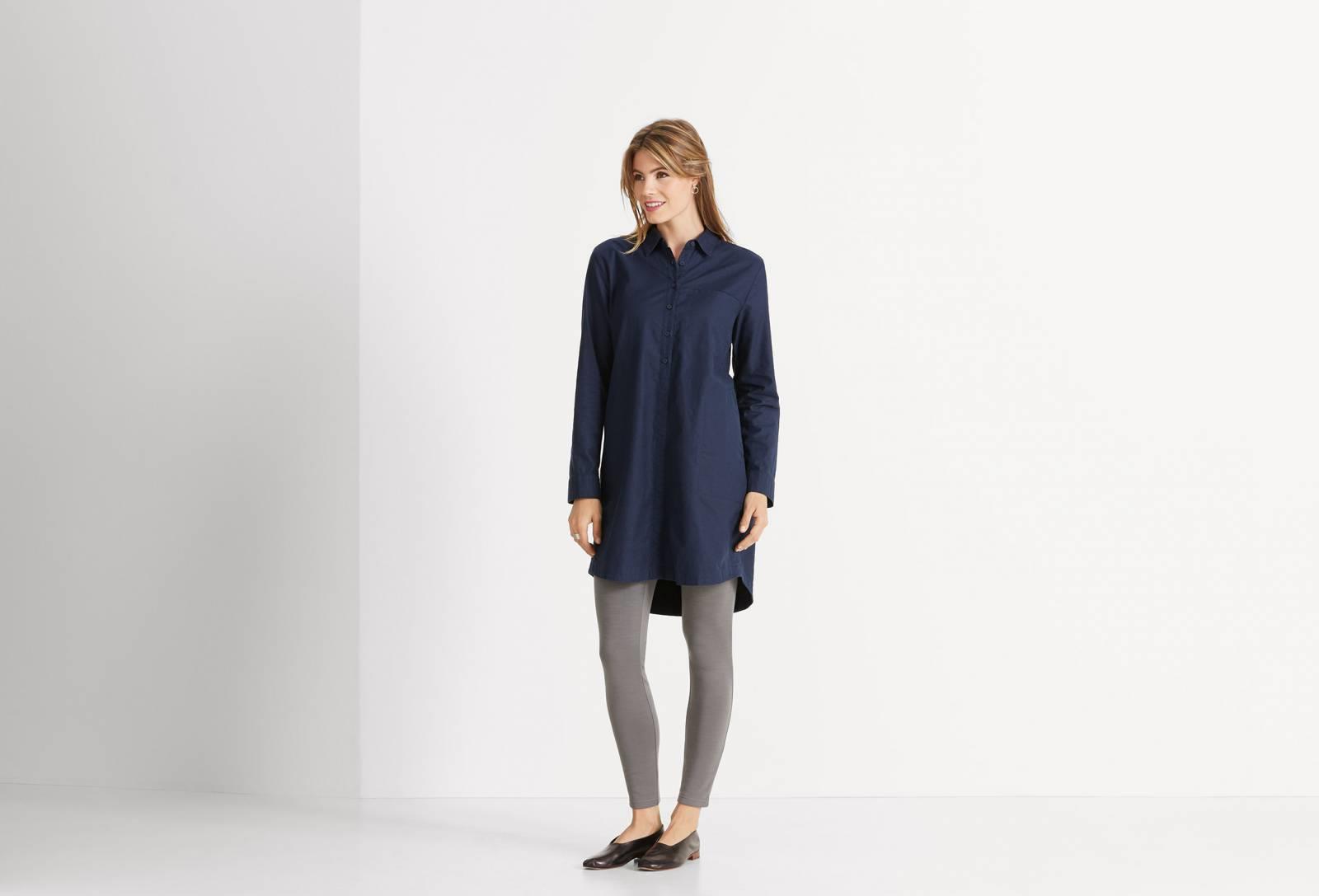 Entwine Shirt Dress - Prussian