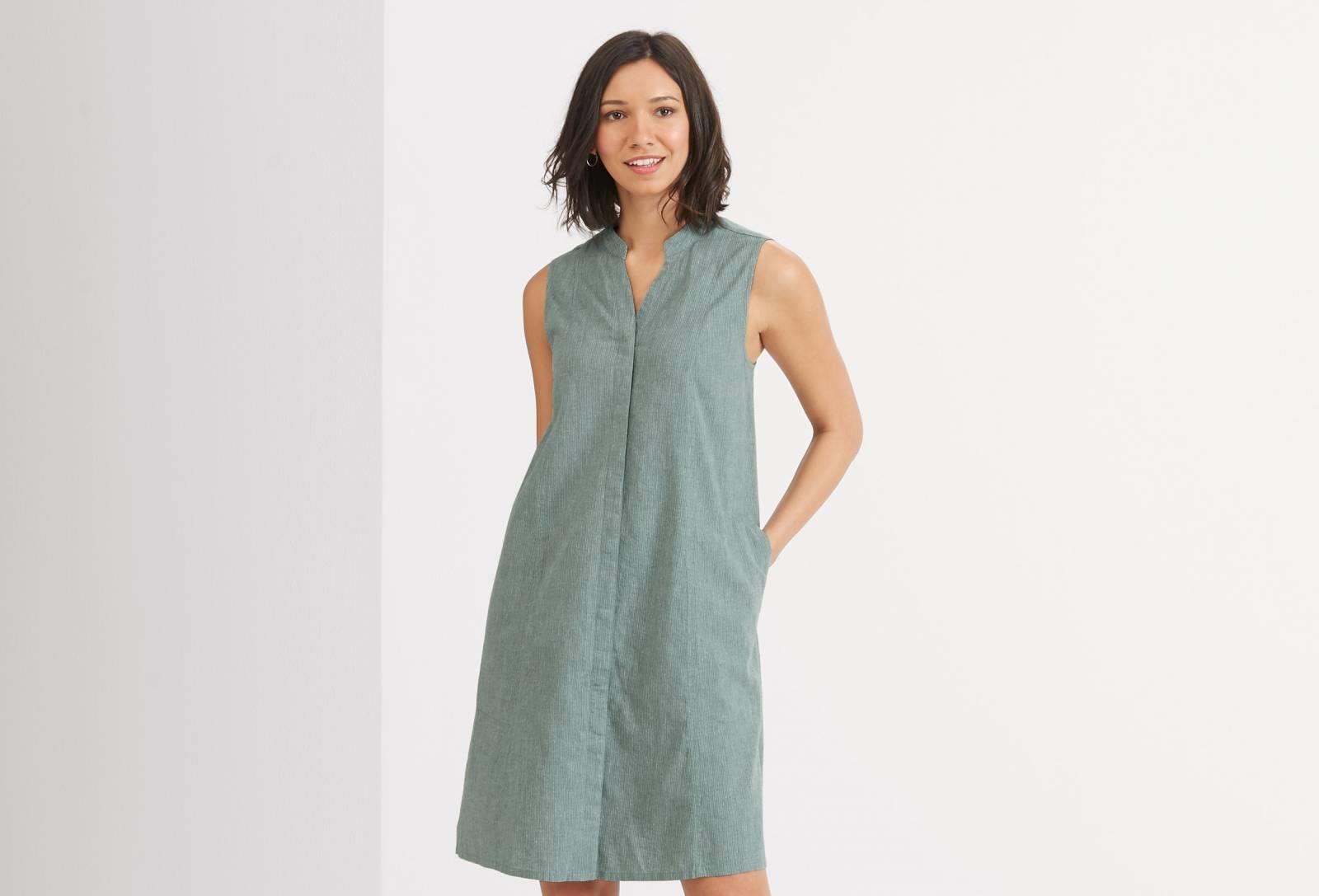 Straight Up Sleeveless Dress - Balsam