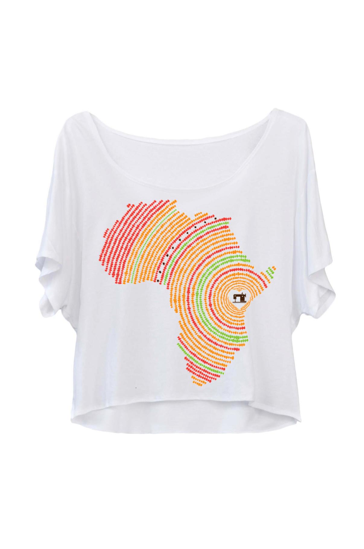 Women's Made in Kenya Boxy Tee - White