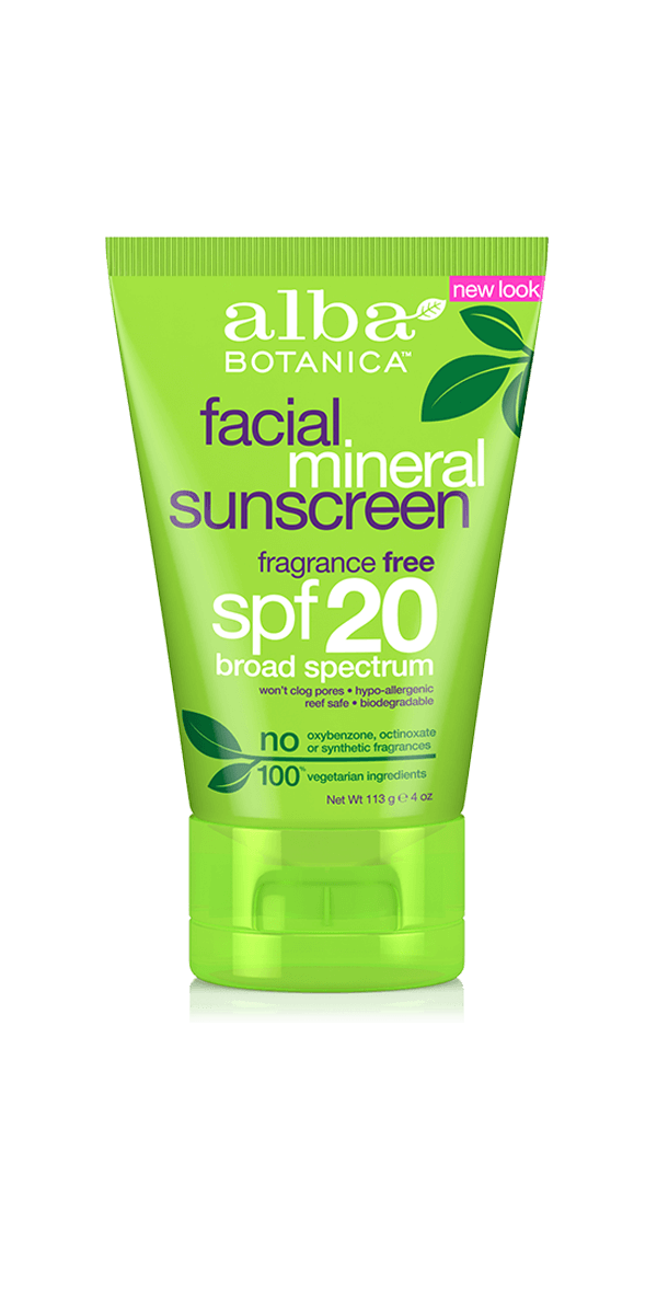 Facial Mineral Sunscreen Fragrance Free Lotion SPF 20 (2 Pack)