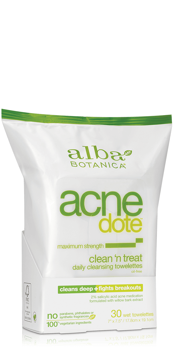 Acnedote Clean 'n Treat Towelettes (2 Pack)