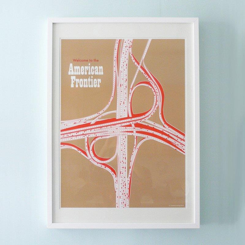 The Harbinger Co. American Frontier Silk Screen Print