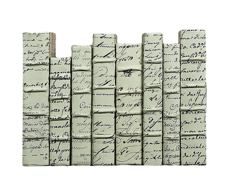 ANTIQUE SCRIPTED BOOK GREEN