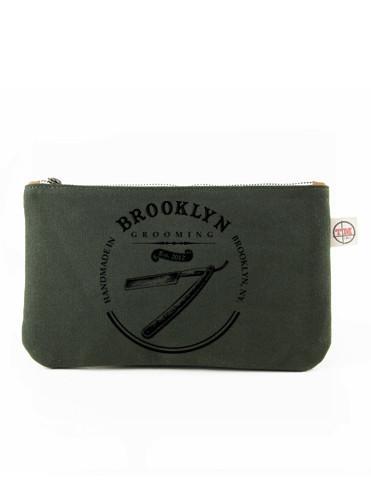 Brooklyn Grooming - Fieldman's Canvas Pouch  in Olive