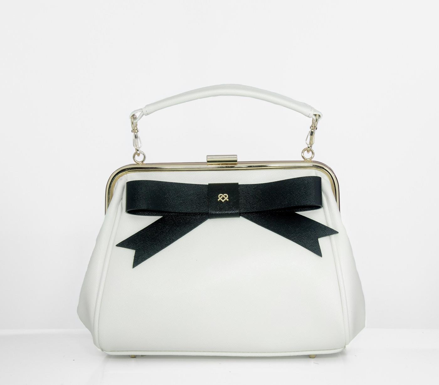 Gunas - White Kelly Purse