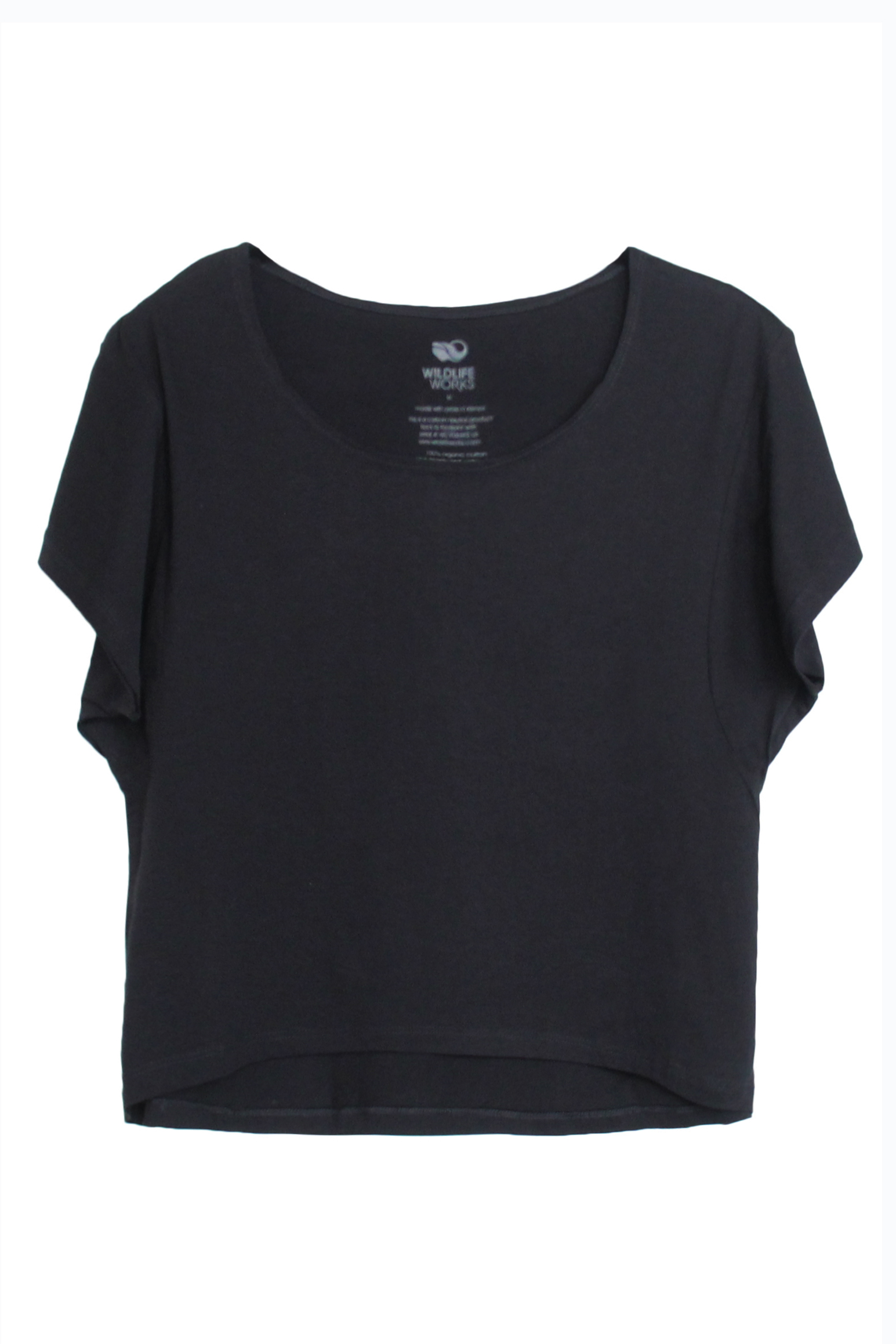 Women's Boxy Tee- Black