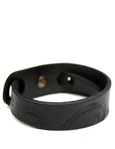 Brooklyn Grooming - Kraken Leather Bracelet in Black