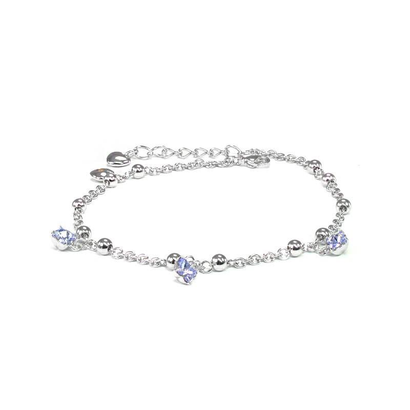 Butterfly Anklet (SS) -Made with SWAROVSKI ELEMENTS