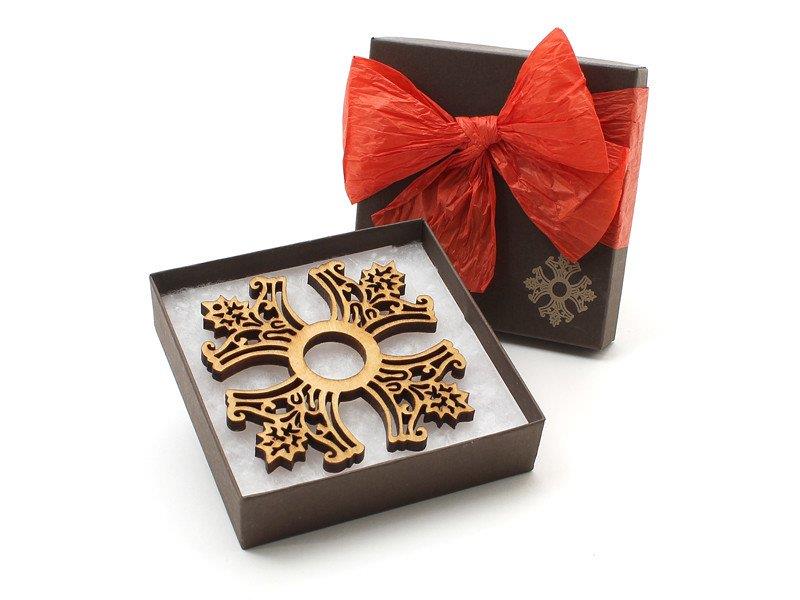 Timber Green Woods - Christmas Cross Ornament Gift Box