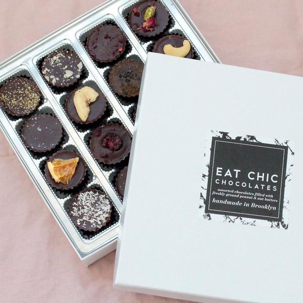 Eat Chic Chocolate - Assorted Dark Chocolate Peanut Butter & Nut Butter Cups