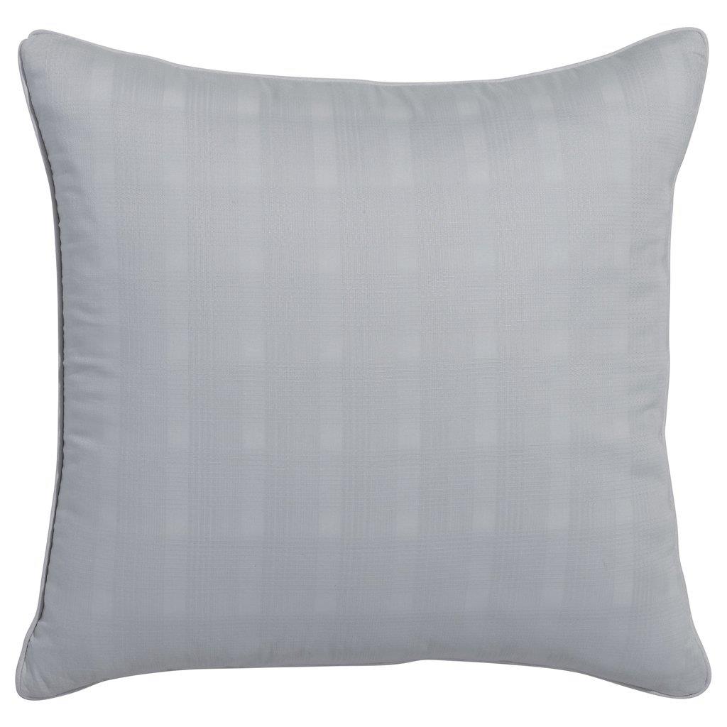 Portico - Dobby Plaid Square Decorative Pillow