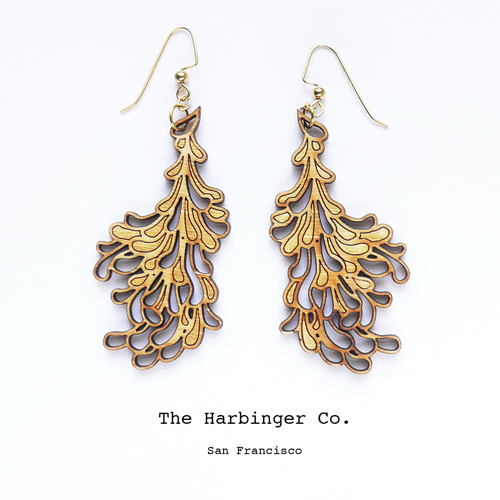 The Harbinger Co. Large Gold Blossom Earrings