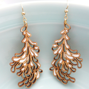 The Harbinger Co. Large White Blossom Earrings