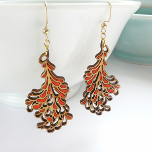 The Harbinger Co. Medium Red Blossom Earrings