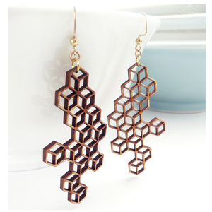 The Harbinger Co. Large Honeycomb  Earrings