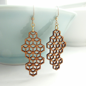 The Harbinger Co. Medium Honeycomb  Earrings