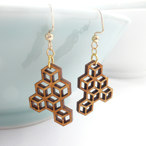 The Harbinger Co. Small Honeycomb  Earrings