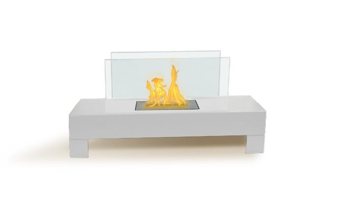 Gramercy Indoor/Outdoor Fireplace (White)