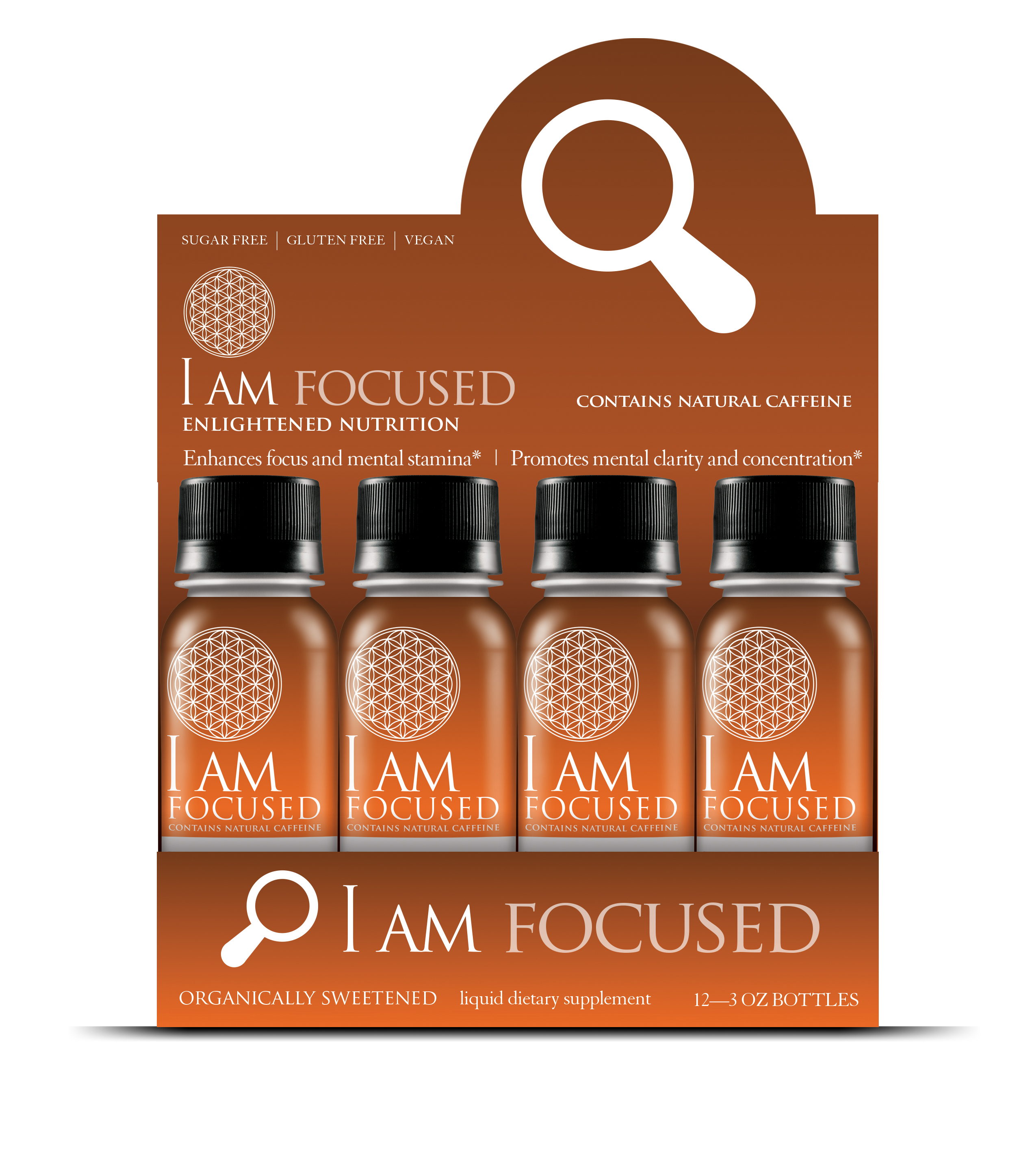 I AM Focused Liquid Supplement-12 Bottle Pack