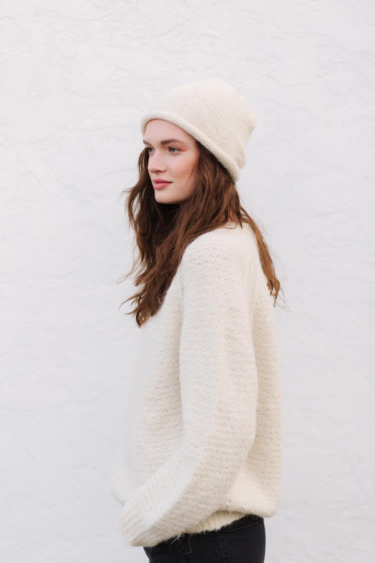 WOOLN - Off-Duty Model Beanie- Cashmere