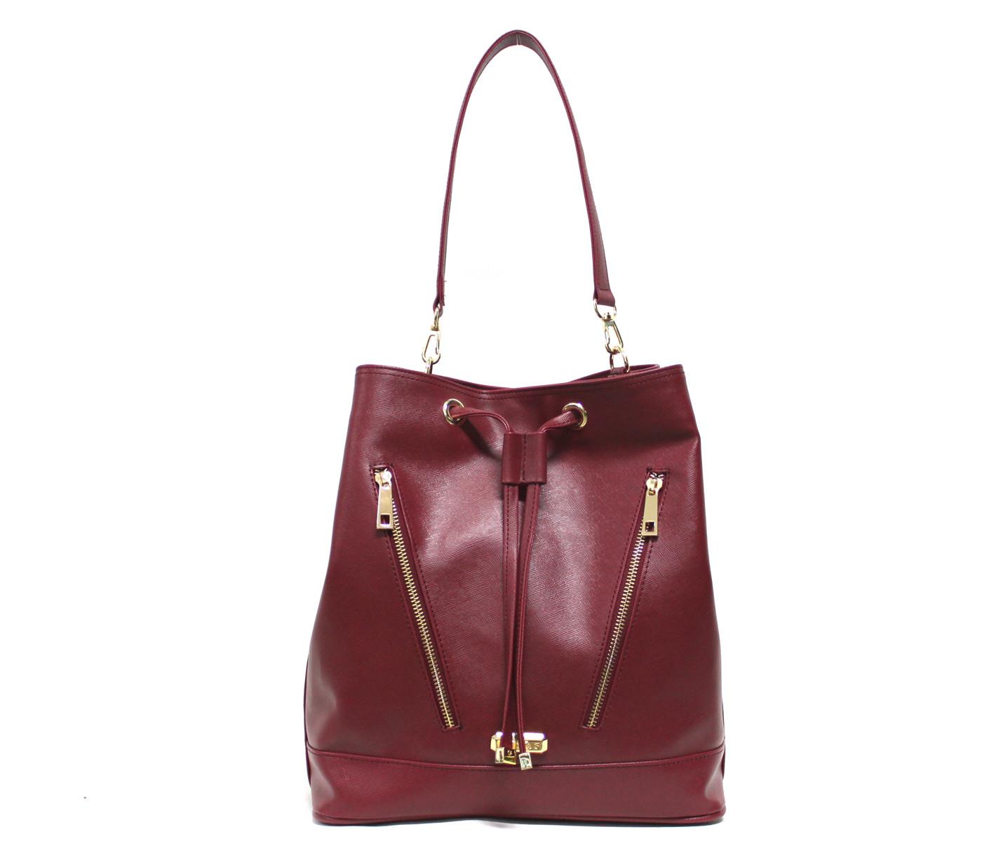 Gunas - Marsala Red Pelican Shoulder Bag