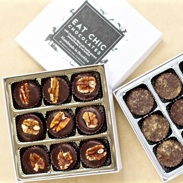 Eat Chic Chocolates - Maple Pecan Butter Cups & Pumpkin Spice Almond Butter Cups