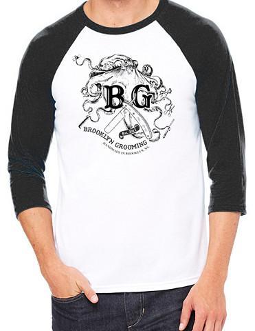 Brooklyn Grooming - Octopus Baseball Tee