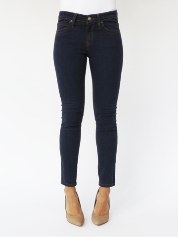 MID-RISE SKINNY CROP- DARK WASH :: WILD INDIGO