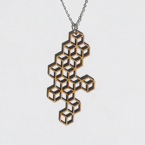 The Harbinger Co. Large Honeycomb Pendant with Chain