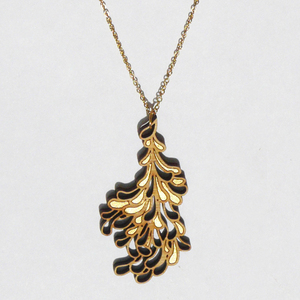 The Harbinger Co.  Large Gold Blossom Pendant with Chain