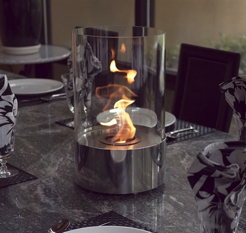  Tabletop Accenda Ethanol Cylinder Fireplace