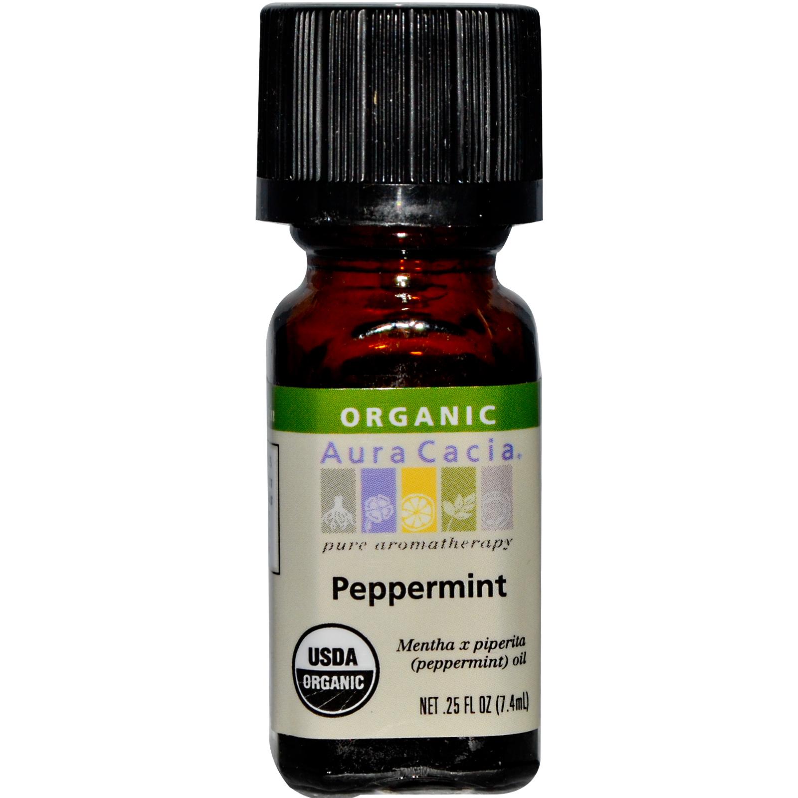 Aura Cacia - Organic Peppermint Essential Oil (3-Pack)