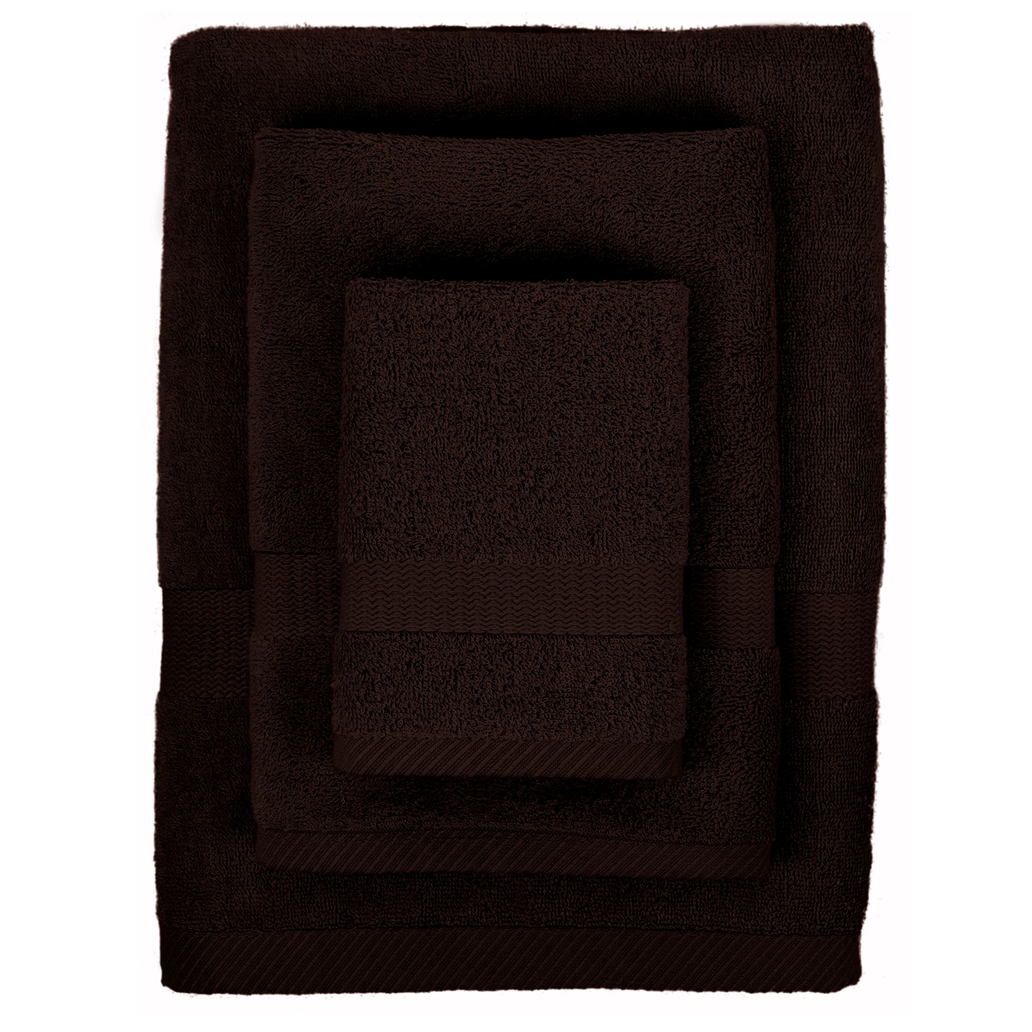 BAMBOO VISCOSE TOWEL SET-Black