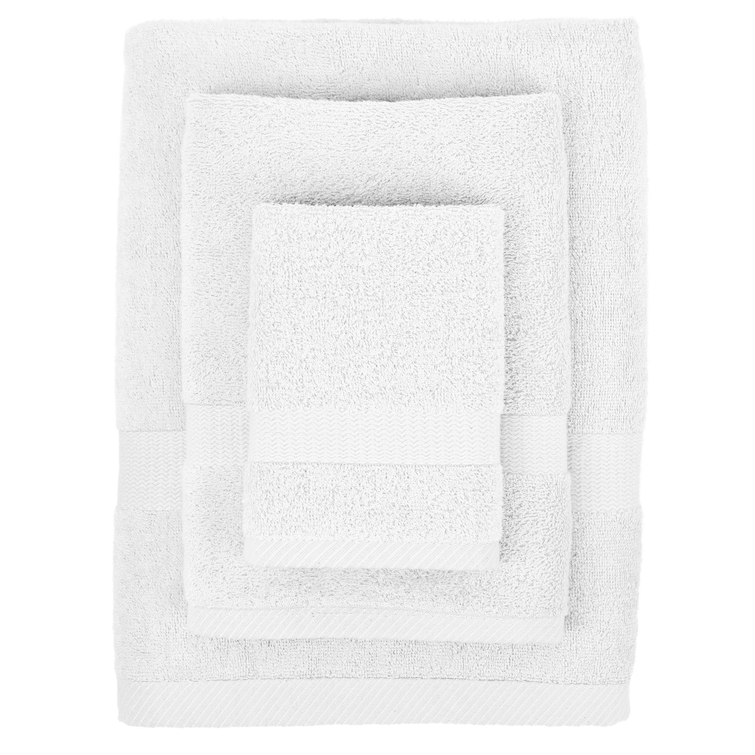 BAMBOO VISCOSE TOWEL SET-white